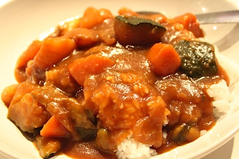 今日の「ゴチになります！」：野菜だけのカレーライスをごちそうになった