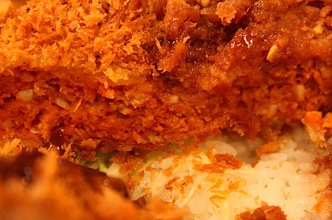 日曜の夕飯：かつや「ハバネロメンチカツ丼」