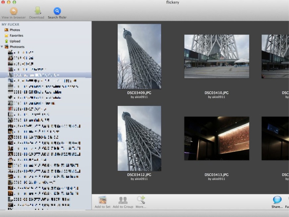 MacでFlickrの写真を見るなら「flickery」がオススメ