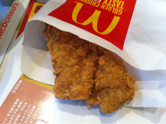 マクドナルドでジューシーチキンセレクトが無料でした