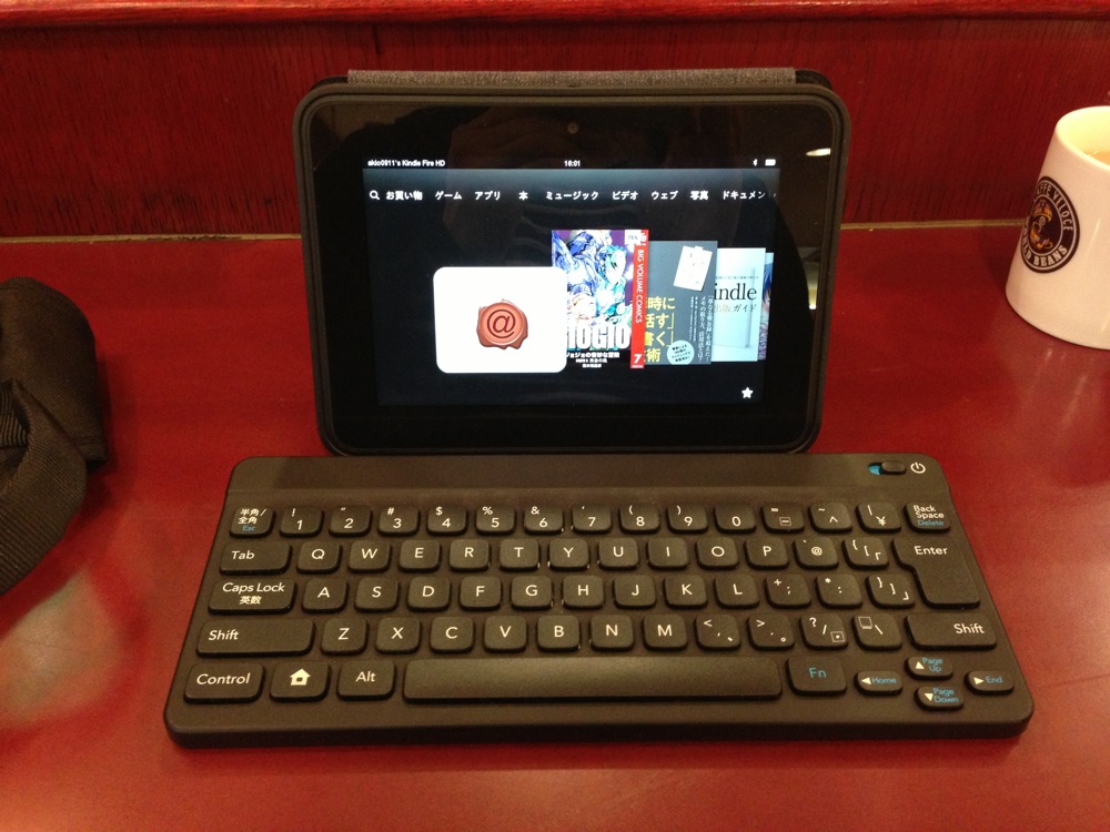 ポケモンキーボードをKindle Fire HDに接続する方法