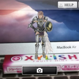 FF XIII-2のライトニングが飛び出る！ARアプリ「XYLISH ARフィギュア」