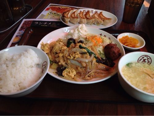 大阪王将 岩本町店で日替わりランチと餃子を食す！