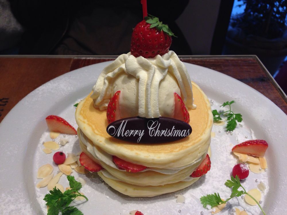 中野のパンケーキカフェ「ジェイエス パンケーキ」でクリスマスパンケーキを食す！